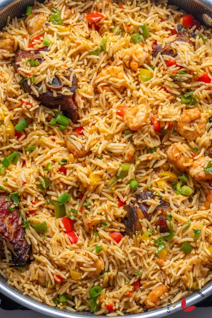 Aromatic Nigerian Rice with Fresh Coconut