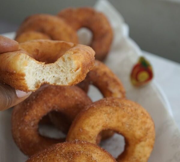 Here are a few rewritten versions of the title:

1. "Classic Homemade Doughnuts from Scratch"
2. "Easy Doughnut Recipe for Beginners"
3. "Soft & Fluffy Basic Doughnuts"

The third option, "Soft & Fluffy Basic Doughnuts," might be the best choice as it:
- Names the dish clearly (doughnuts)
- Highlights appealing qualities (soft & fluffy)
- Is concise and straightforward
- Indicates it's a basic/standard recipe
- Avoids unnecessary words