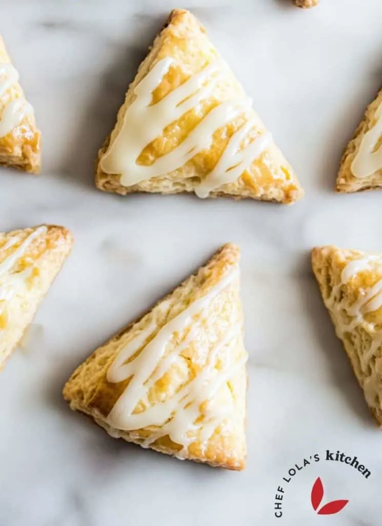 Buttery Lemon Scones with Sweet Citrus Glaze