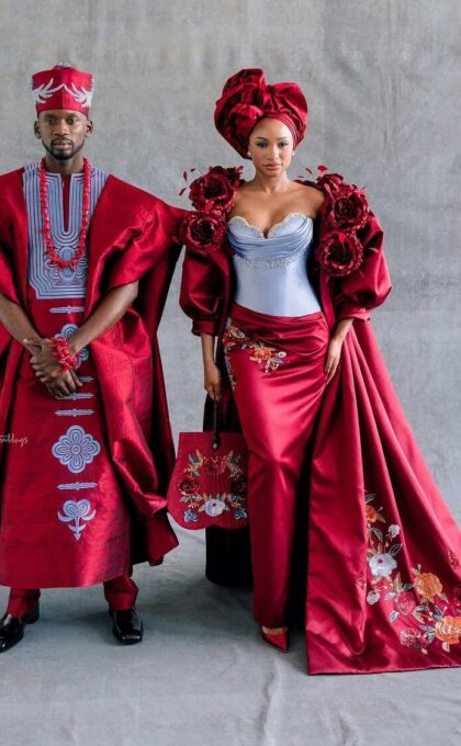 Inside Mr Eazi & Temi Otedola's Stunning Cultural Wedding Fusion


Temi & Mr Eazi: Where High Fashion Meets Nigerian Tradition


Royal Elegance: Mr Eazi & Temi Otedola's Traditional Wedding Style