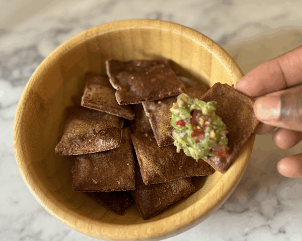 Spicy Homemade Plantain Crackers with Paprika