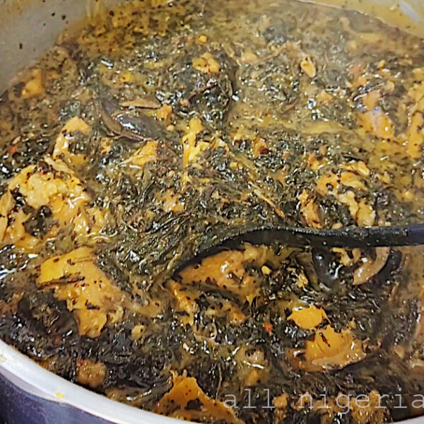 Traditional Nigerian Bitterleaf Soup with Cocoyam: Authentic Recipe