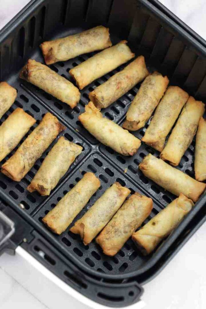 Crispy Air-Fried Spring Rolls From Frozen