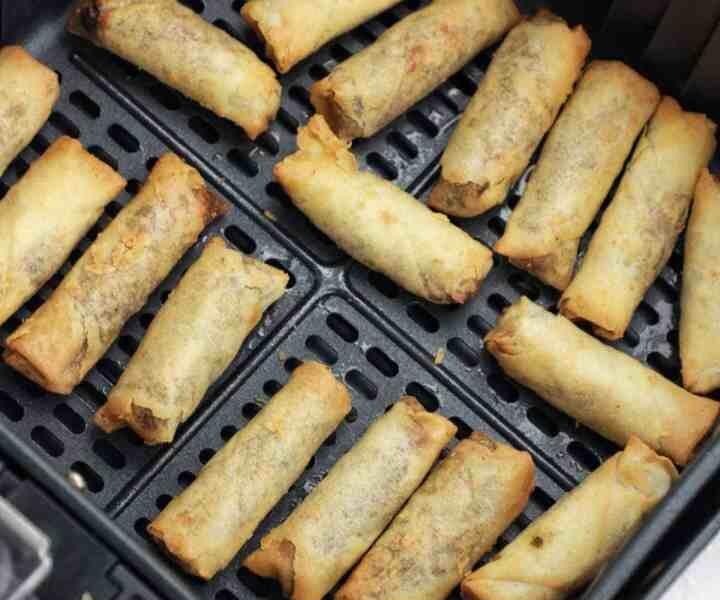 Crispy Air-Fried Spring Rolls From Frozen