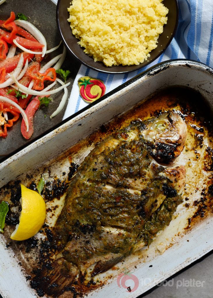 Crispy Tilapia with Toasted Garri