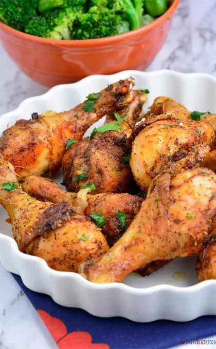 Crispy, Juicy Baked Chicken Drumsticks