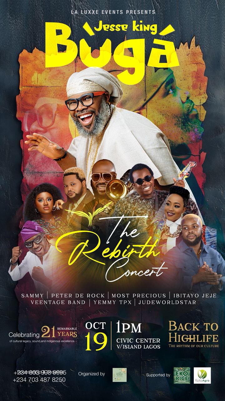 Jesse King's "Rebirth Concert" Brings Nostalgic Highlife Magic to Lagos