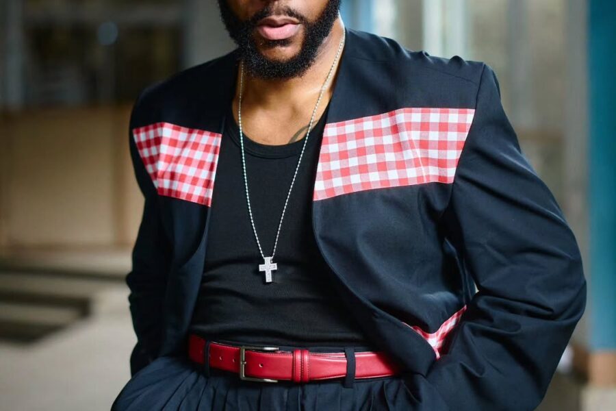 Ebuka Stuns in Bold Gingham as BBNaija Season 10 Crowns Winner