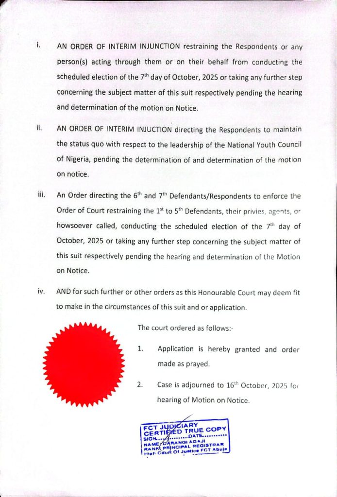 NYCN Election: Court Blocks Gbenga's Rival Leadership Bid