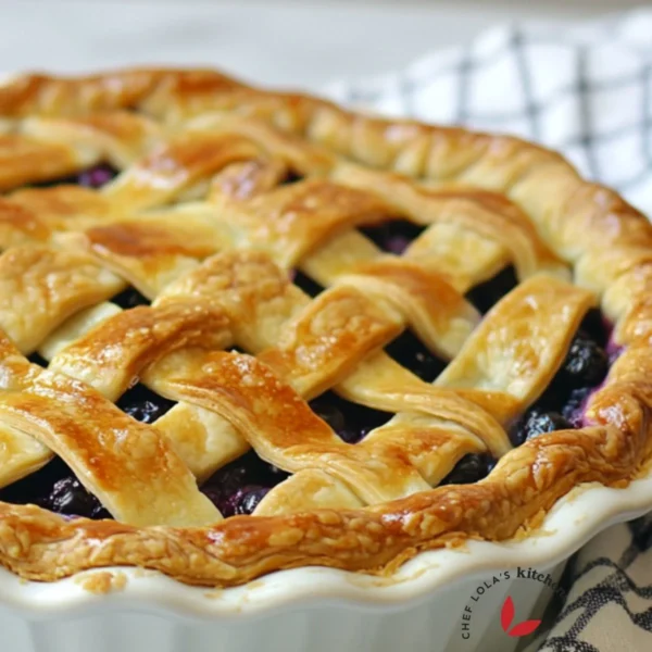 Classic Blueberry Pie with Melt-in-Your-Mouth Crust