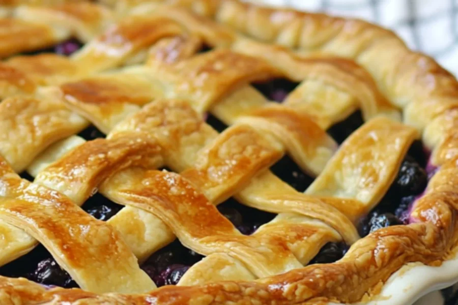 Classic Blueberry Pie with Melt-in-Your-Mouth Crust