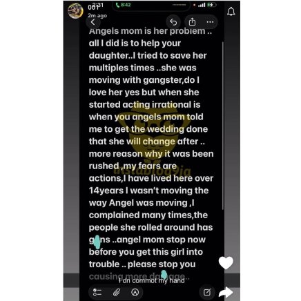 Angel Smith’s Mum Called Out as Tumininu Reveals New Controversial Claims