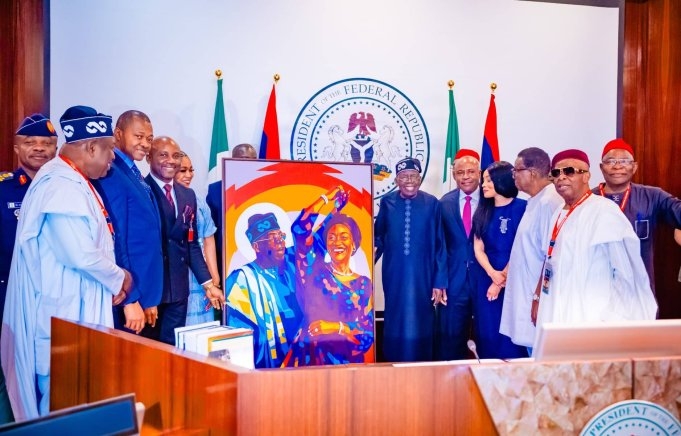 Governor Mbah Leads Enugu Stakeholders to President Tinubu in High-Level Meeting (Photos)