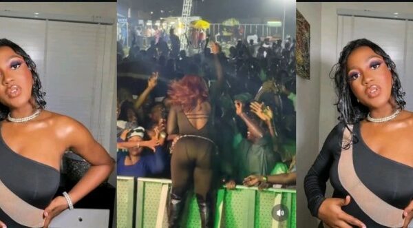 BBNaija Star Handi Reacts Anger to Inappropriate Touch During Live Show