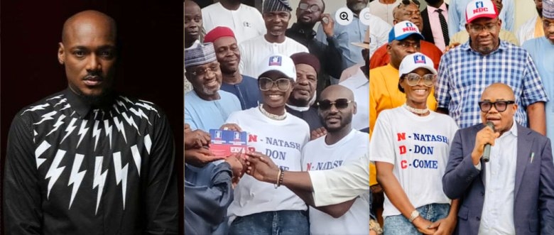 2Baba Stuns Fans with New Look at Wife’s NDC Defection Event, Sparks Online Buzz