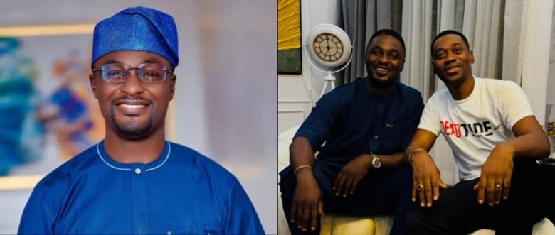 Adeniyi Johnson Celebrates Lateef Adedimeji’s Triplets with “Baba Ibeji And Baba Ibeta”