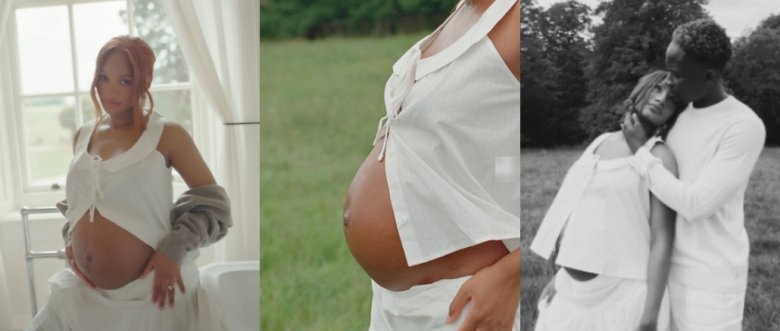 Temi Ajibade Showcases Baby Bump with Mr Eazi in Gorgeous New Photos