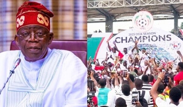 Tinubu Celebrates Rangers' Historic NPFL Title Victory