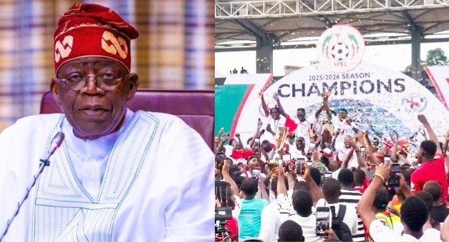 Tinubu Celebrates Rangers' Historic NPFL Title Victory