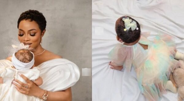 Toke Makinwa Celebrates Daughter Yakira’s 9-Month Milestone: “My Answered Prayer”