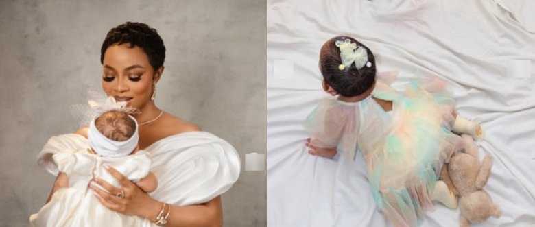 Toke Makinwa Celebrates Daughter Yakira’s 9-Month Milestone: “My Answered Prayer”
