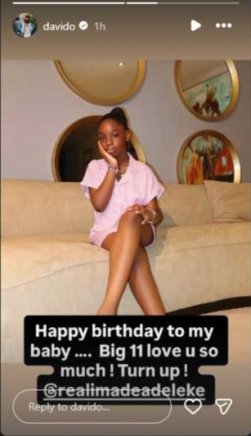 Davido and Sophia Momodu Celebrate Daughter Imade’s 11th Birthday with Heartfelt Tributes