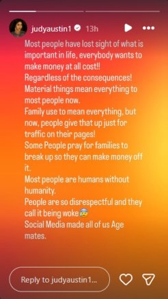 "Judy Austin Exposes Online Exploitation: People Praying for Broken Homes to Profit"