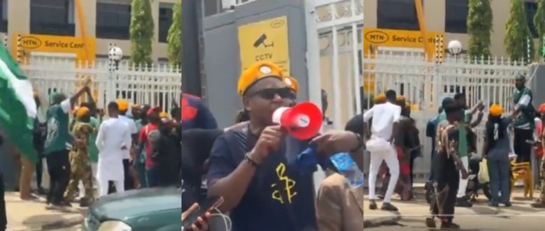 "Sowore Leads Protest at MTN Office Over Skyrocketing Data Prices"