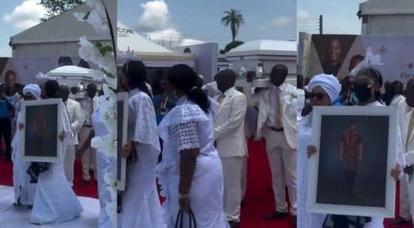 Nollywood Actor Alex Ekubo Laid to Rest in Arochukwu Amid Emotional Farewell by Family, Friends and Wife