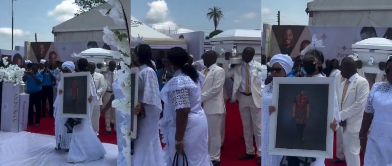 Nollywood Actor Alex Ekubo Laid to Rest in Arochukwu Amid Emotional Farewell by Family, Friends and Wife
