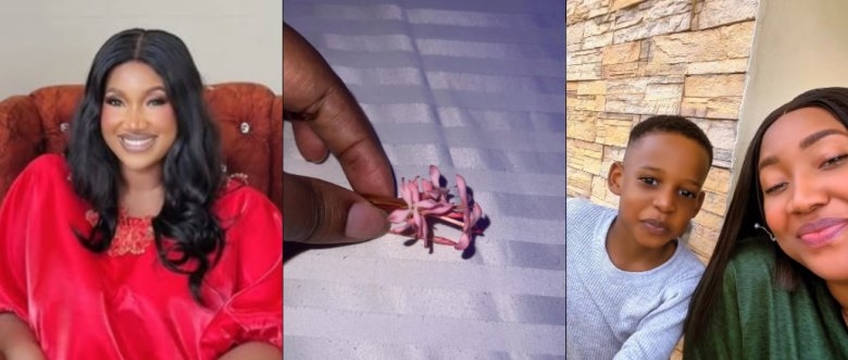 Judy Austin Emotional as First Son with Yul Edochie Gifts Her Flowers