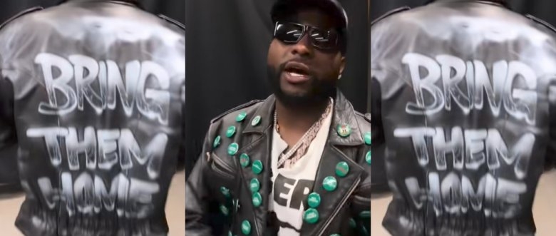 Davido Wears “Bring Them Home” Jacket at FIFA Event to Support Abducted Oyo Schoolchildren