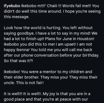 Alexx Ekubo’s Sister-in-Law Shares Emotional Final Moments: “He Promised To Call Me”