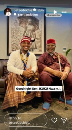 Pete Edochie Honors Alexx Ekubo with Heartfelt Tribute and Profile Picture Change
