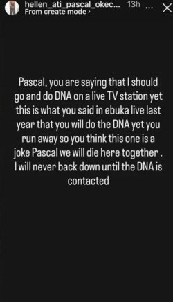 Hellen Ati Responds to Cubana Chief Priest’s DNA Challenge: “Pascal, I’ll Never Back Down”
