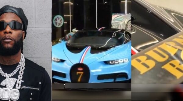 Burna Boy Flaunts N9bn Custom Bugatti, Delivers Powerful Message to Critics