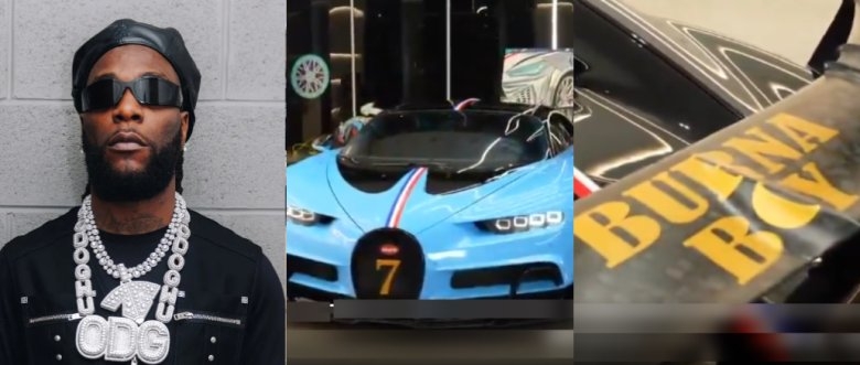 Burna Boy Flaunts N9bn Custom Bugatti, Delivers Powerful Message to Critics