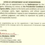 Kenneth Okonkwo Appointed Atiku’s Spokesperson: “I Give God All the Glory”