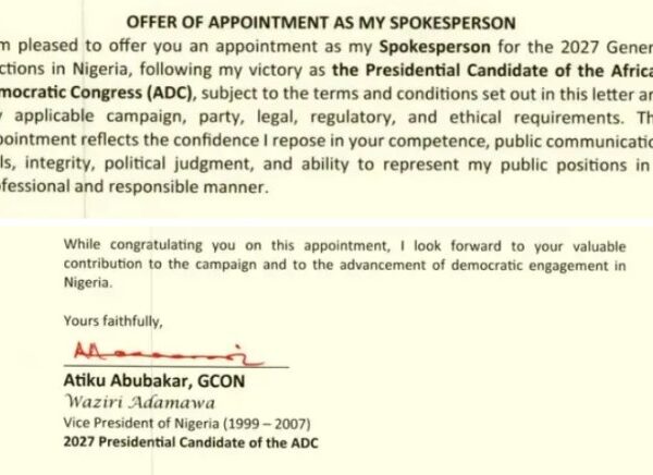 Kenneth Okonkwo Appointed Atiku’s Spokesperson: “I Give God All the Glory”