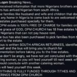 Apostle Chibuzor Offers Free Accommodation and Logistics Support for Nigerians Returning from South Africa