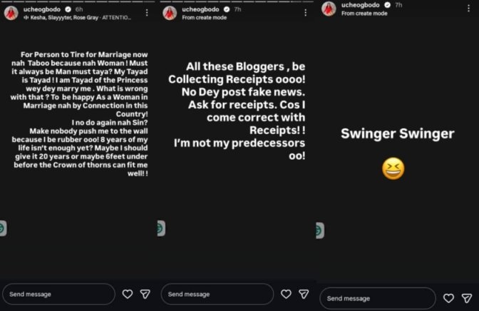 Uche Ogbodo Confirms Split from Husband Bobby Maris After 8 Years Together: “My Tayad is Tayad!”